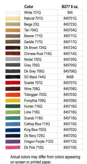 Thread Bonded Nylon Contrast - 8 ounce