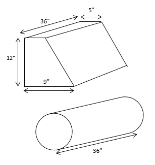 Wedge Bolster 4x8