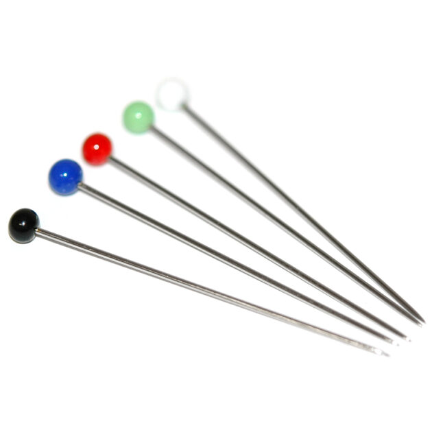 Glass Head Pins 2 inch